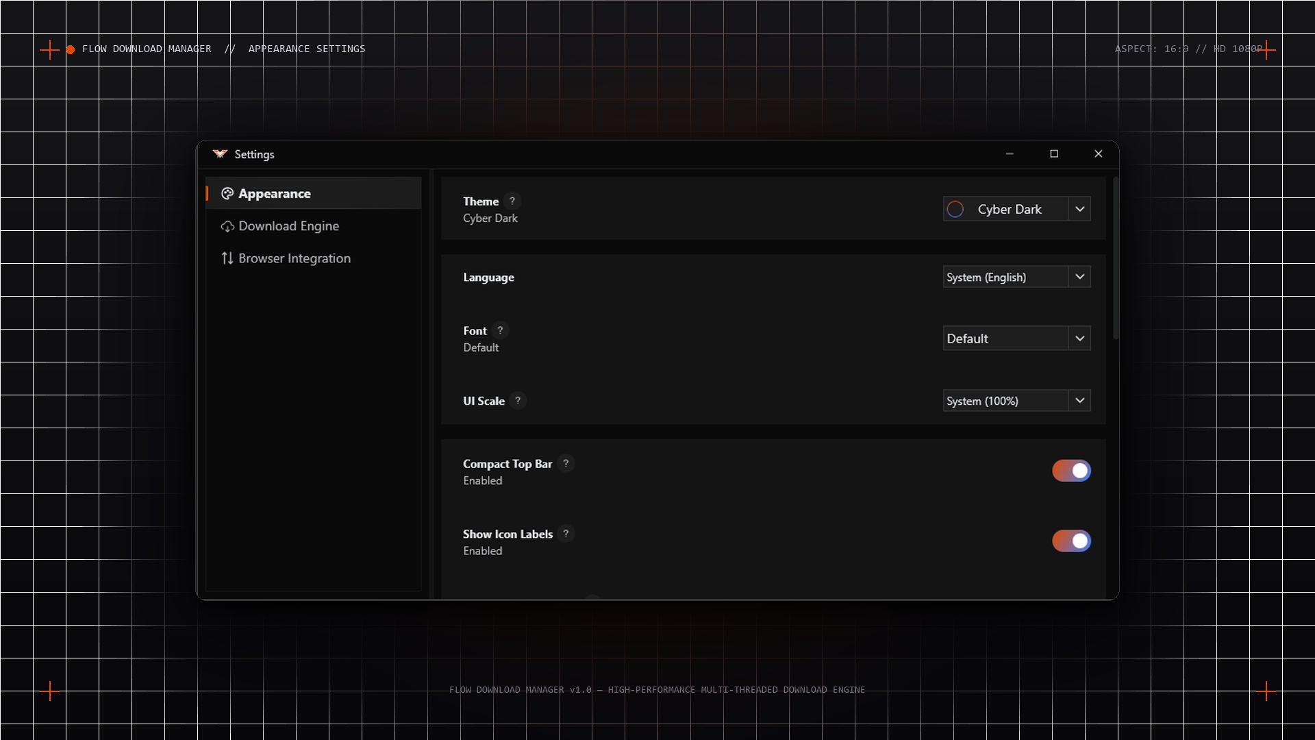 Appearance Settings